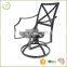 Garden aluminum dining swivel chair outdoor patio swivel lift chair