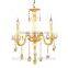 Europe royal Style Classical full Copper Baccarat luxury decorative light Chandelier For hotel light 6 heads 265-6H