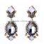 top quality women grey crystal earring