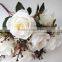 Blue 7 heads Artificial rose flower bouquet