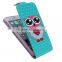 2015 Newest Owel Printings Phone Case Lift Flip Leather Case With Card Slot For iPhone 6