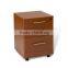 Hot Sale Laminate Chest MDF Three Drawers File Cabinet With Wheels