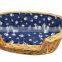 Wicker basket dog bed /Wicker rattan dog beds/Wooden dog bed