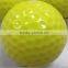 2016Hotsell used colored golf balls wholesale yellow