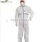 Non Woven Overall With Elastic Hood Anti-dust Anti- Chemical Splash Waterproof Working Clothes