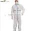 Non woven overall with elastic hood anti-dust anti- chemical splash waterproof working clothes