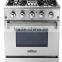 30 in. 4.2 cu. ft. Slide-In Dual Fuel Range with Convection Oven in Stainless Steel