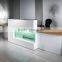 china artificial stone reception counter, translucent salon reception counter