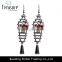 Bohemia ethnic jewelry gun black alloy hollow diamond mix color dangle earrings jewelry