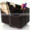 removable convenient family leather storage box for desk storage box