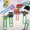 colorful unique designer shape paper clip