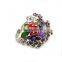 wonderfully bright and bohemian statement ring majestic centre stone with amethyst ring