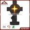 home decorative garden poly resin cross with led light