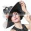 2015 fabric cloth wide brim bowler hat for church womens