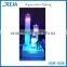 6'' colorful under table vase led crystal base centerpiece for wedding