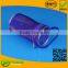 Round Purple Plastic PVC/EVA Bag With Handle Pencil Case