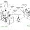 ball screw with with ball screw nut from China SFU2510