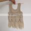 factory supply hand knitted crochet top for baby