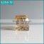 LX-Z106 gold plating shinning amber unique animal tealight holder calf elephant candle holder