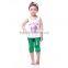 Children Clothes 2016 Summer Girls Boutique Clothing sexygirl mermaid Dress With scale shorts