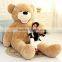 creative hot-selling super extral large 2.6 and 3.4m brown plush teddy bear toy doll