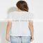 Women's 95% cotton 5 spandex fabric t shirt wholesale cheap shirt