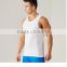 Wholesale tank top mens fitness white polyester tank top