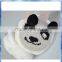 2014 women beige and black panda knitted custom earmuff