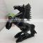 Obsidian horse sculpture animal carvings office ornaments