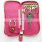 PU Leather Zipper Key Chain Case Six Key Hook Zipper Case