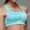 Shockproof, gathered, zipper before, running, without rims sports bra,fitness Yoga clothing