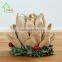2016 Unique wooden handmade lotus flower candle holder wholesale