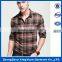 Special shirt for men plaid long-sleeved shirt fashion pocket design