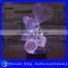 Wedding Decoration 3D Cute Sweet Heart Bear LED 7 Colors Change Touch Control Arcylic Night Light