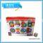 High quality lovely design plastic babay rattle toys baby bell 5 pcs