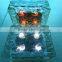 Outdoor home garden led paver light glass solar ice brick light