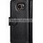 Popular Black Wallet MOBILE PHONE CASE Double Layer PU Leather Case for Samsung Galaxy S7
