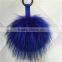 bag accessories - mixed color fluffy raccoon fur balls keychain