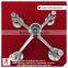 wholesale price SS304/316 stainless steel curtain wall glass spider fittings of 4 arms
