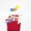 Funny face finger gloves/finger puppet glove/red knitted glove lovely calf