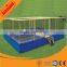 Cheap outdoor fitness exercise trampoline with enclosure