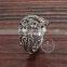 17MM Stainless steel vintage antiqued silver hollow ring fashion ring steam punk jewelry 6240011