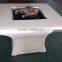 Square Magnesia Gas Fire Pit Table