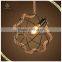 Home indoor lighting hemp rope creative hanging pendant light