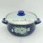 Green Apple Design Decal Printed Cookware Straight Enamel Casserole