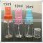 yuyao factory plastic pet sprayer bottle/travel bottle kit 15ml