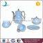Hotel& restaurant &daily use blue ceramic coffee tea set