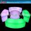 Green colorful lighted bar stools wholesale