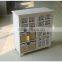 Antique high quality handmade decorative white wooden cabinet with drawer