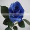 making flower silk rose artificial rose artificial royal blue rose flowers